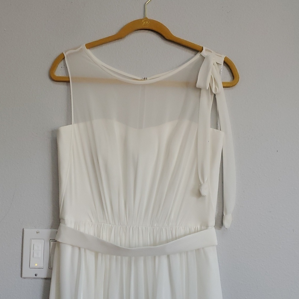 After Six ivory wedding bridesmaid dress
